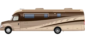 Luxury Motorhome Side View PNG