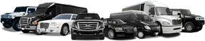 Luxury Vehicle Fleet Showcase PNG Image