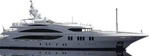 Luxury Yacht Side View.png PNG Image