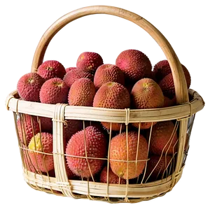 Lychee Harvest Basket Png 06252024 PNG Image