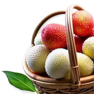 Lychee Harvest Basket Png 06252024 PNG Image