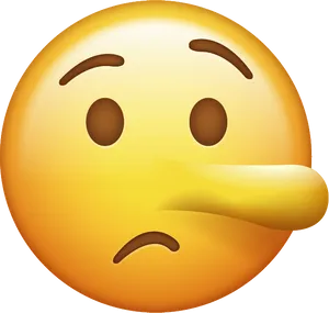 Lying Face Emoji Image PNG Image