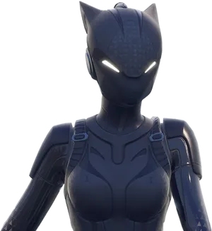 Lynx Fortnite Character Close Up PNG Image