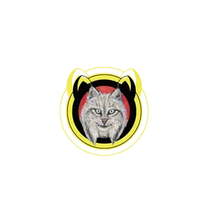 Lynx Head Emblem PNG Image