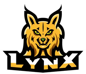 Lynx Team Mascot Logo PNG Image