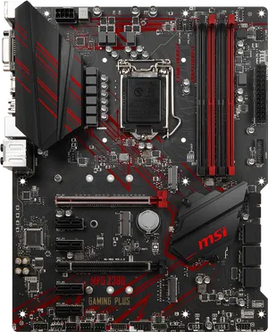 M S I M P G Z390 Gaming Plus Motherboard PNG Image