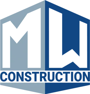 M W Construction Logo Design PNG Image