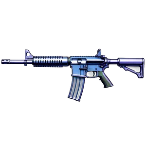 M16 Rifle Blueprint Png 06132024 PNG Image