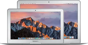 Mac Book Air Dual Screen Display PNG Image