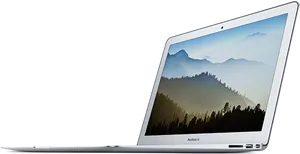 Mac Book Air Side View PNG Image