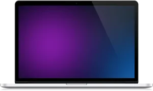 Mac Book Pro Front View PNG Image