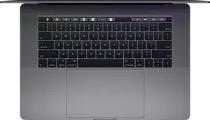 Mac Book Pro Keyboard Top View PNG Image