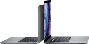 Mac Book Pro Openand Closed View PNG Image