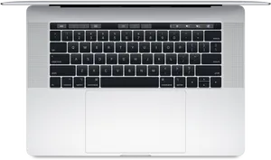 Mac Book Pro Top View Keyboardand Trackpad PNG Image