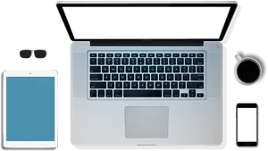 Macbook Pro Workspace Setup PNG Image