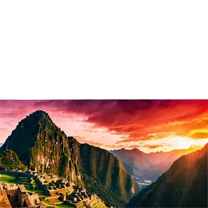 Machu Picchu Sunset View Png 06242024 PNG Image