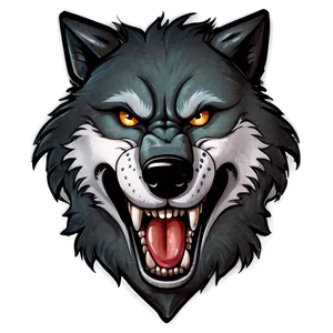 Mad Wolf Cartoon Png Jbm PNG Image