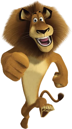 Madagascar Lion Character PNG Image