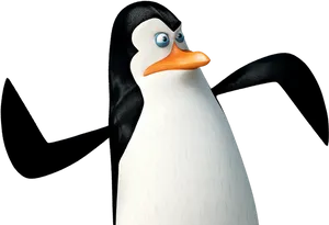 Madagascar Penguin Character PNG Image