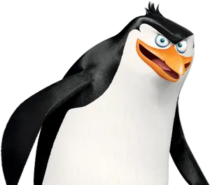 Madagascar Penguin Character PNG Image