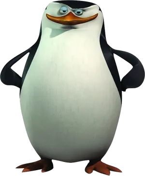 Madagascar Penguin Character PNG Image