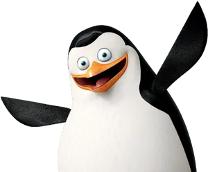 Madagascar Penguin Smiling PNG Image