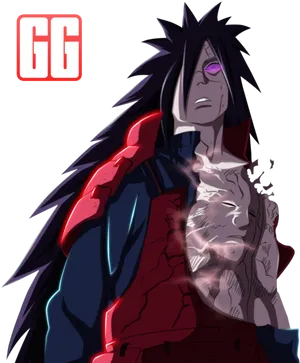 Madara Uchiha Anime Character PNG Image