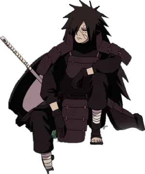 Madara Uchiha Anime Character PNG Image