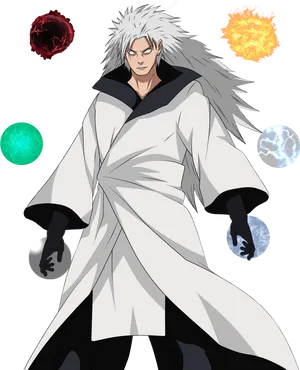 Madara Uchiha Five Elements PNG Image