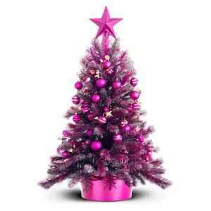 Magenta Pink Christmas Tree Png 75 PNG Image