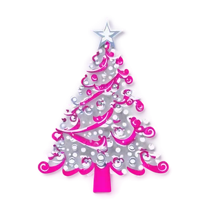 Magenta Pink Christmas Tree Png Wfu63 PNG Image