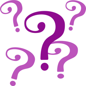 Magenta Question Marks Pattern PNG Image