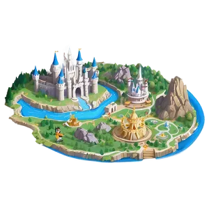 Magic Kingdom Mythical Map Png 06132024 PNG Image