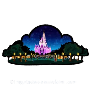 Magic Kingdom Night Sky Png Cfu PNG Image