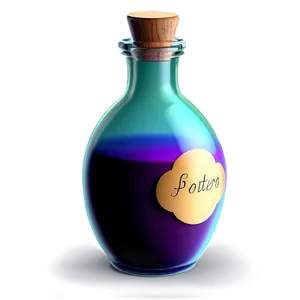 Magic Potion Bottle PNG 05062024