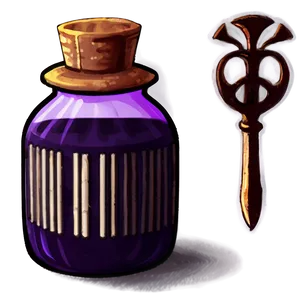 Magic Potion Bottle PNG Hjj52 PNG