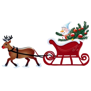 Magical Christmas Eve Sleigh Ride Png 11 PNG Image