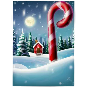 Magical North Pole Scene Png Tsf PNG Image