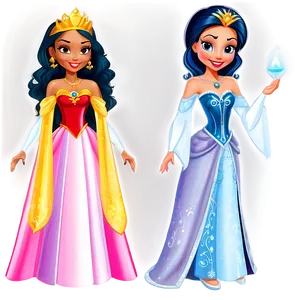 Magical Princesses Characters Png 3 PNG Image