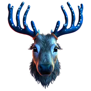 Magical Reindeer Face Png Ilu PNG Image