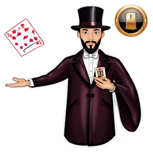 Magician Cards Trick Png Rao89 PNG Image