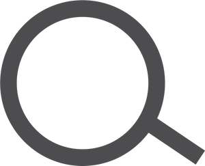 Magnifying Glass Icon Black Background PNG Image