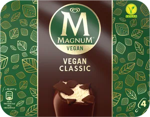 Magnum Vegan Classic Ice Cream PNG Image