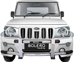 Mahindra Bolero Pickup Front View PNG Image