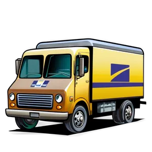 Mail Delivery Truck Clipart Png 06282024 PNG Image