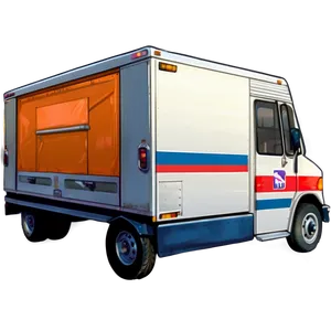 Mail Truck Illustration Png Ysb PNG Image