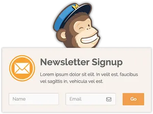 Mailchimp Newsletter Signup Form PNG Image