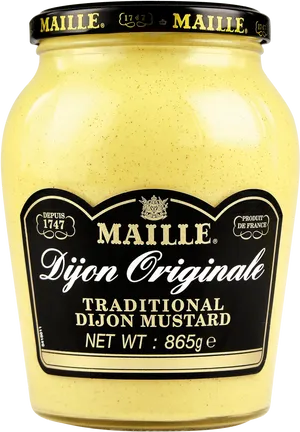 Maille Dijon Original Mustard Jar PNG Image