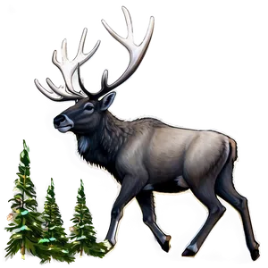 Majestic Caribou Png 10 PNG Image