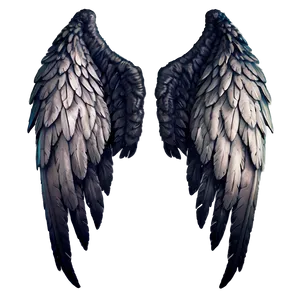 Majestic Dark Angel Wings Png Bdm PNG Image